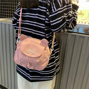 Small Bear Crossbody Bag Collection-Enchanted peach