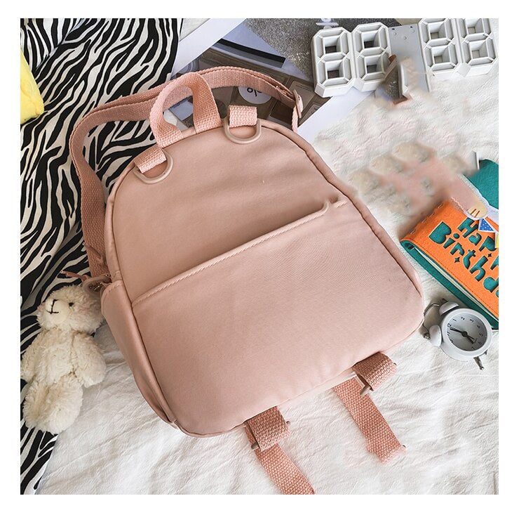 Small Cute Bear Friend Backpack & Sidebag-Enchanted peach