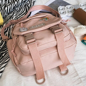 Small Cute Bear Friend Backpack & Sidebag-Enchanted peach