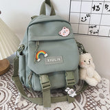 Small Cute Bear Friend Backpack & Sidebag-Enchanted peach