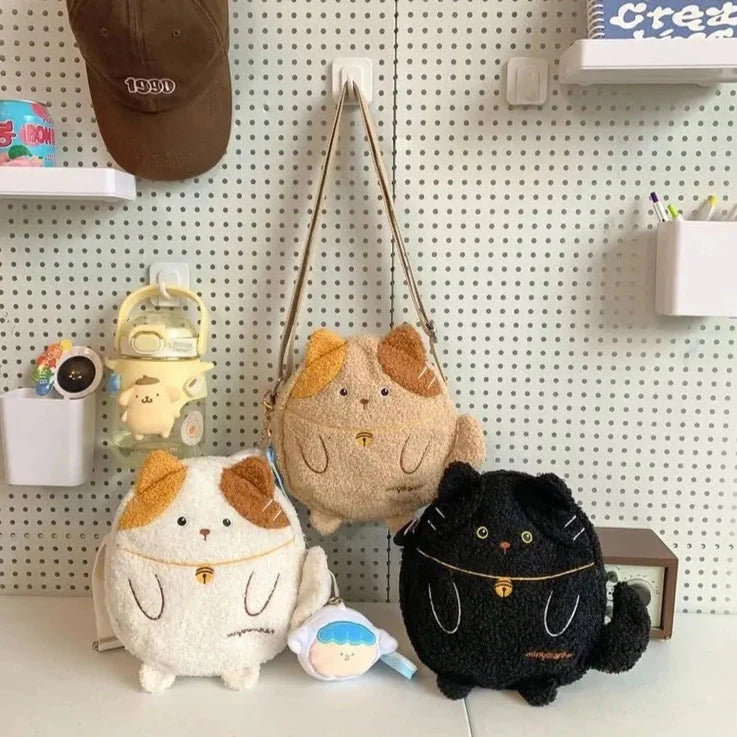 Small Kawaii Cat Shoulder Bag Collection-Enchanted peach