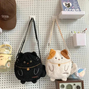 Small Kawaii Cat Shoulder Bag Collection-Enchanted peach