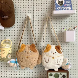 Small Kawaii Cat Shoulder Bag Collection-Enchanted peach