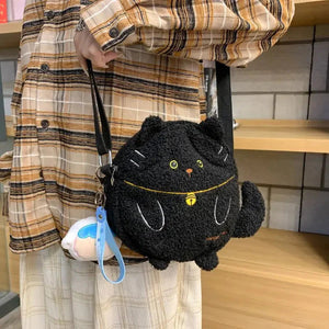 Small Kawaii Cat Shoulder Bag Collection-Enchanted peach