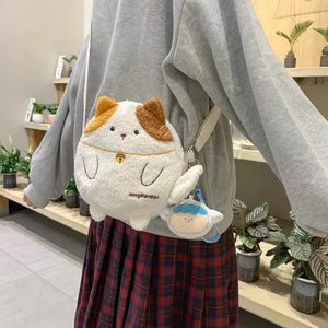 Small Kawaii Cat Shoulder Bag Collection-Enchanted peach