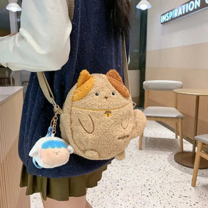 Small Kawaii Cat Shoulder Bag Collection-Enchanted peach