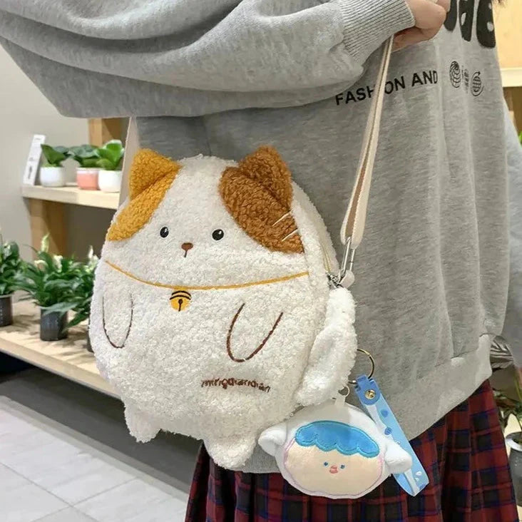 Small Kawaii Cat Shoulder Bag Collection-Enchanted peach