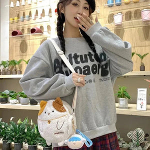 Small Kawaii Cat Shoulder Bag Collection-Enchanted peach