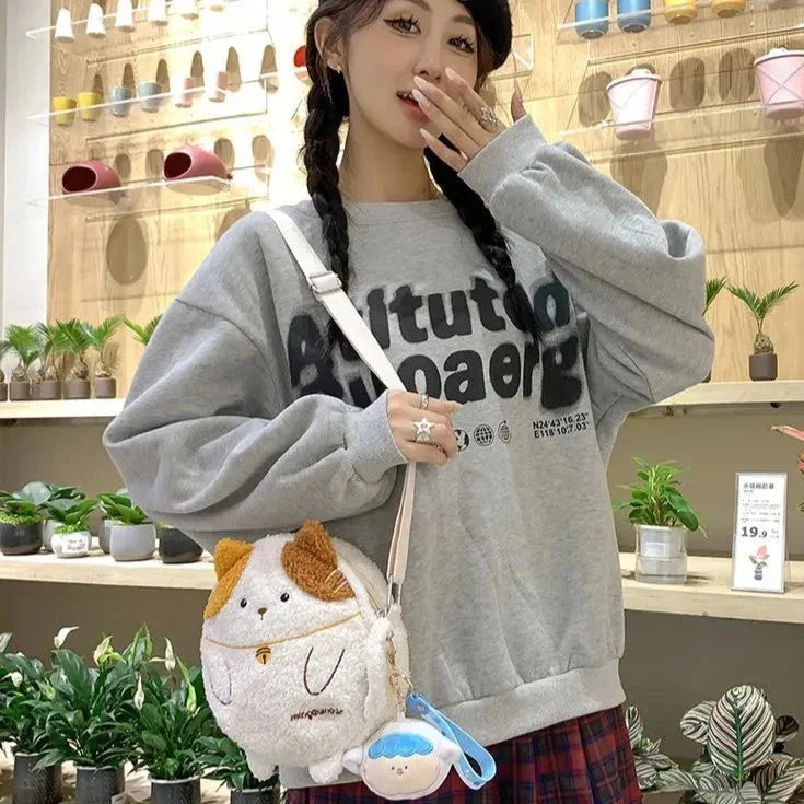 Small Kawaii Cat Shoulder Bag Collection-Enchanted peach