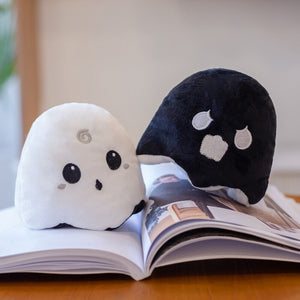 Small Reversible Ghost Plushies-Enchanted peach