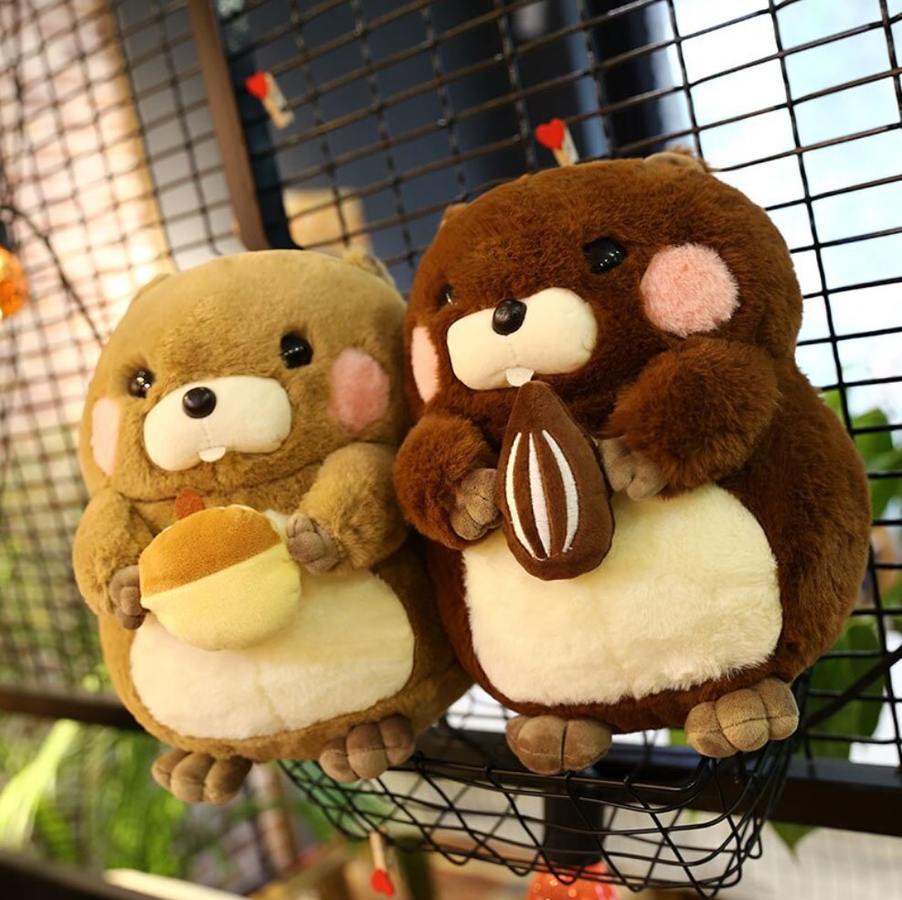 Snacking Beaver Plushies | LIMITED STOCK-Enchanted peach