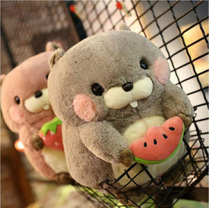 Snacking Beaver Plushies | LIMITED STOCK-Enchanted peach