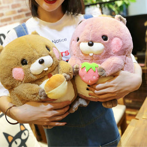 Snacking Beaver Plushies | LIMITED STOCK-Enchanted peach