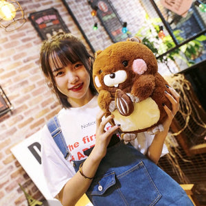 Snacking Beaver Plushies | LIMITED STOCK-Enchanted peach