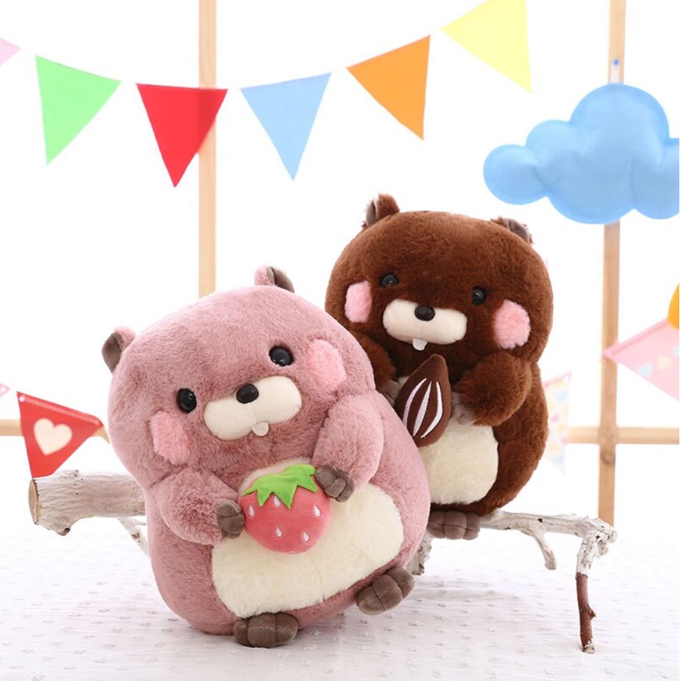 Snacking Beaver Plushies | LIMITED STOCK-Enchanted peach