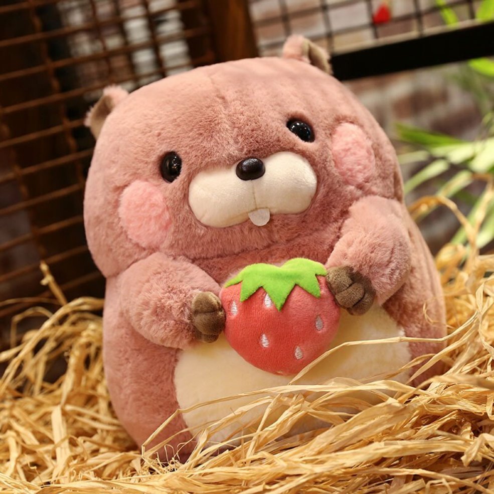 Snacking Beaver Plushies | LIMITED STOCK-Enchanted peach