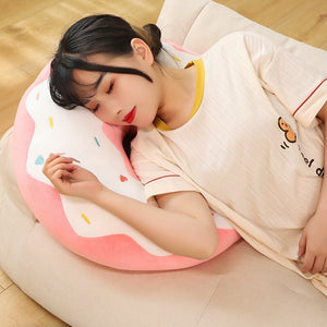 Soft Pastel Donut Cushion Plushies Collection-Enchanted peach