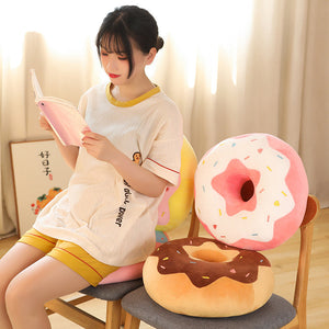 Soft Pastel Donut Cushion Plushies Collection-Enchanted peach