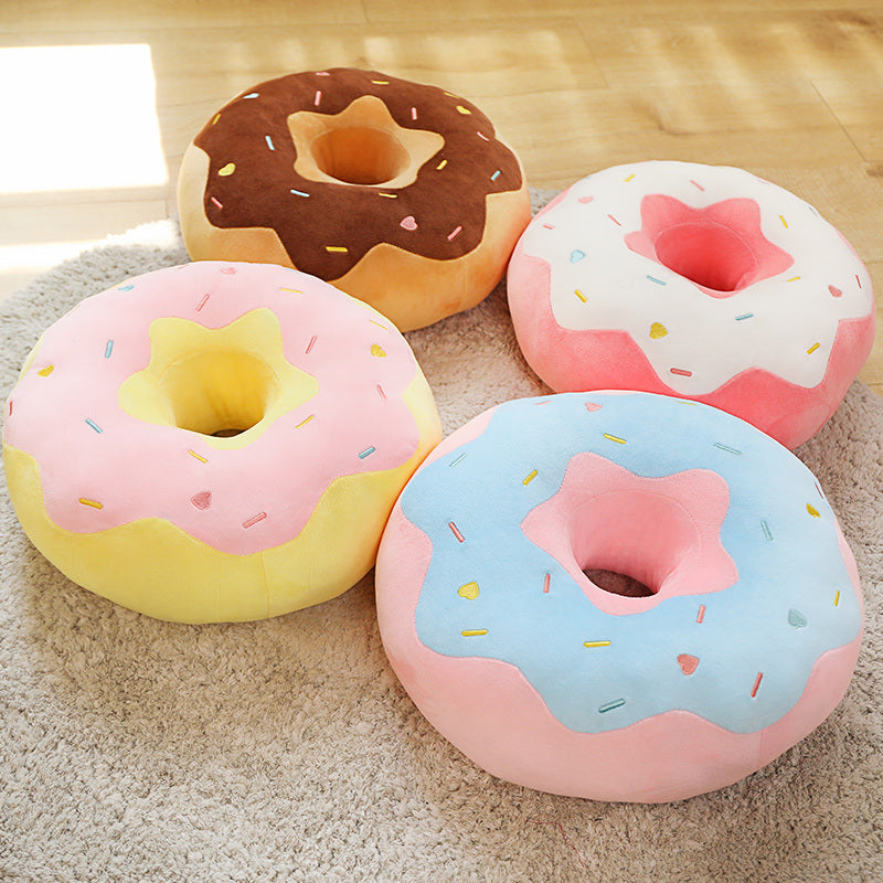 Soft Pastel Donut Cushion Plushies Collection-Enchanted peach