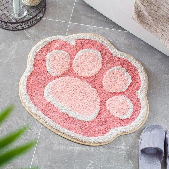 Soft Paw Bathroom Mat-Enchanted peach