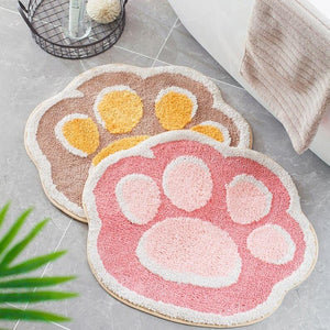 Soft Paw Bathroom Mat-Enchanted peach