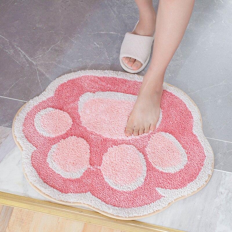 Soft Paw Bathroom Mat-Enchanted peach