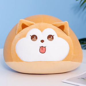 Soft Pebble Cats & Dog Animal Plushies Collection-Enchanted peach