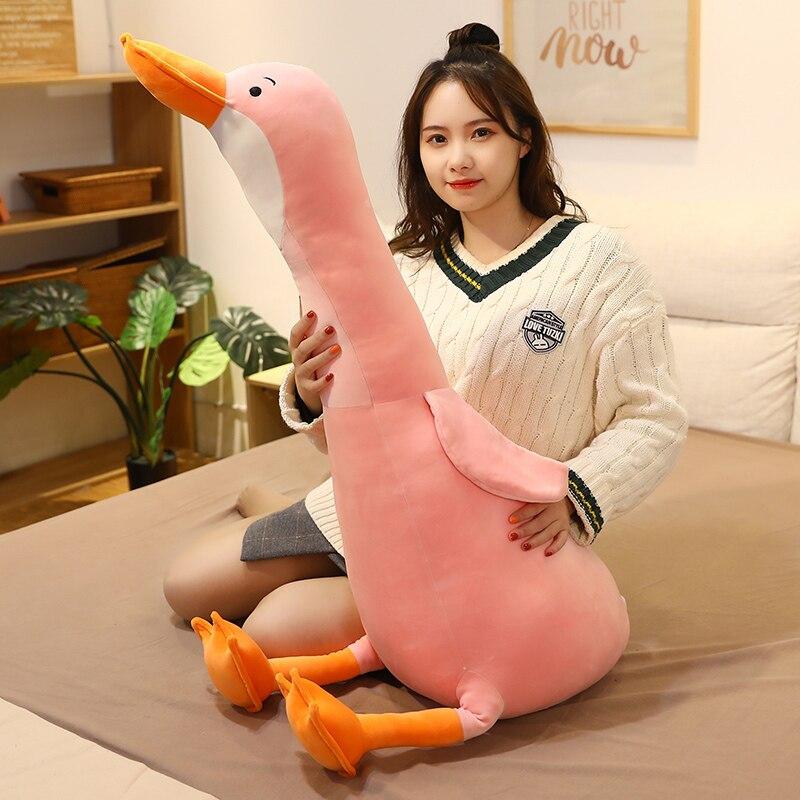 Sora the Adorable Swan Plushie-Enchanted peach