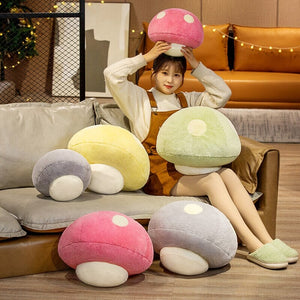 Spotted Cute Mushroom Plushies-Enchanted peach