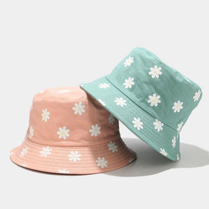 Spring Daisy Bucket Hat-Enchanted peach