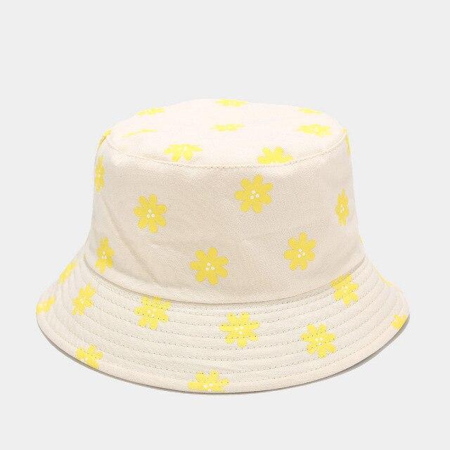 Spring Daisy Bucket Hat-Enchanted peach