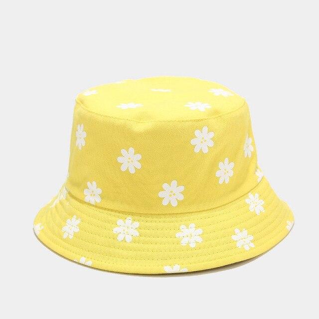 Spring Daisy Bucket Hat-Enchanted peach