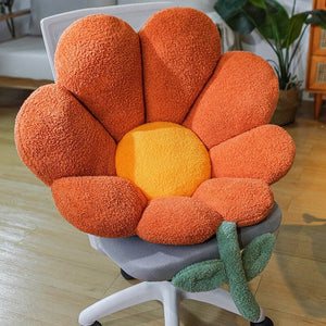 Spring Flower Pillow Seat-Enchanted peach