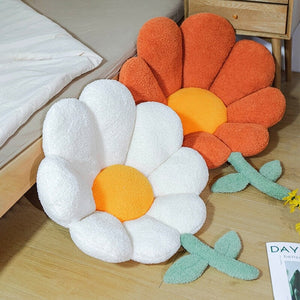 Spring Flower Pillow Seat-Enchanted peach