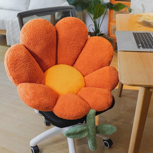 Spring Flower Pillow Seat-Enchanted peach