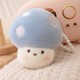 Squishy Mushroom Friends Plushie Keychains-Enchanted peach