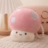 Squishy Mushroom Friends Plushie Keychains-Enchanted peach