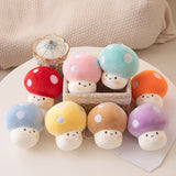 Squishy Mushroom Friends Plushie Keychains-Enchanted peach