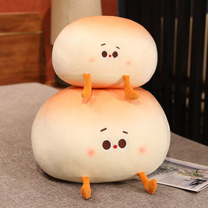 Steamed Round Stuffed Bao Bun Plushie-Enchanted peach