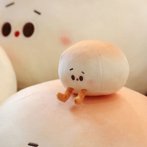 Steamed Round Stuffed Bao Bun Plushie-Enchanted peach