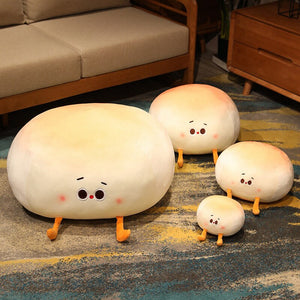 Steamed Round Stuffed Bao Bun Plushie-Enchanted peach