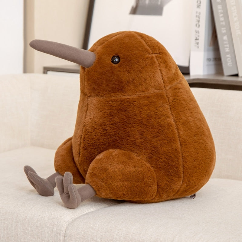 Sticks the Chunky Kiwi Bird Plushie-Enchanted peach