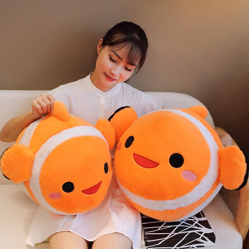 Stripes the Cute Clownfish Plush-Enchanted peach