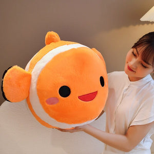 Stripes the Cute Clownfish Plush-Enchanted peach