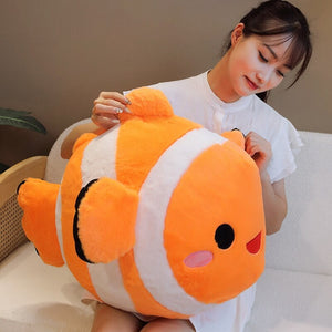 Stripes the Cute Clownfish Plush-Enchanted peach