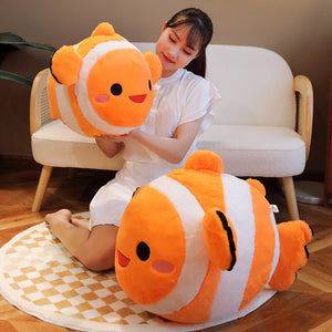 Stripes the Cute Clownfish Plush-Enchanted peach