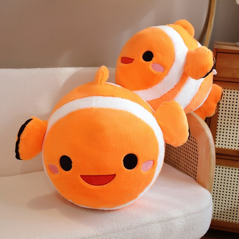 Stripes the Cute Clownfish Plush-Enchanted peach