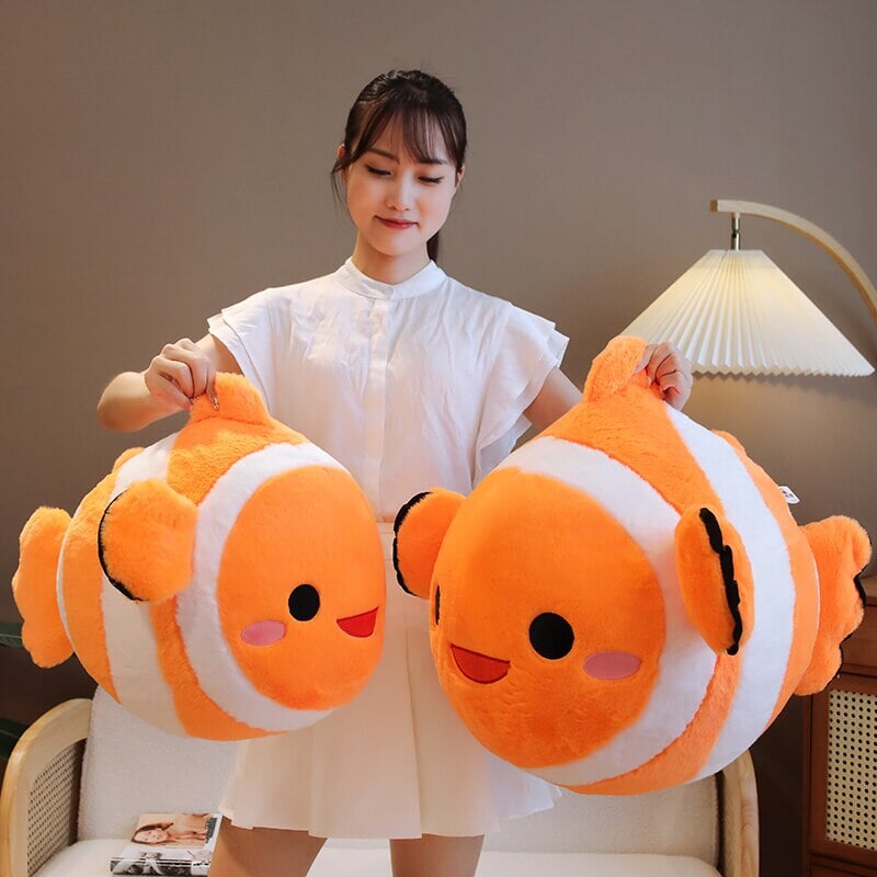 Stripes the Cute Clownfish Plush-Enchanted peach