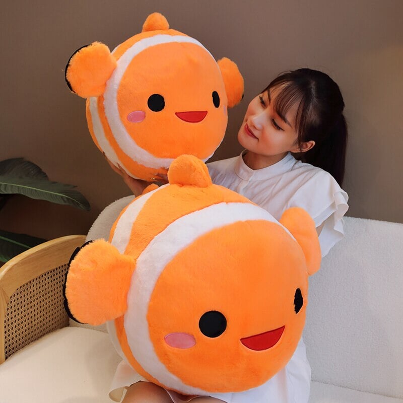 Stripes the Cute Clownfish Plush-Enchanted peach