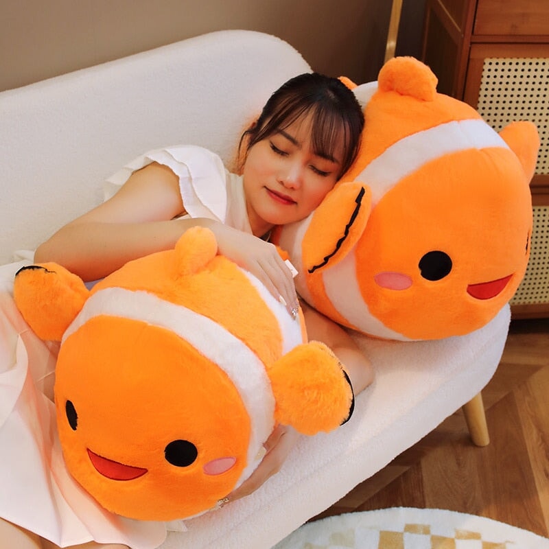 Stripes the Cute Clownfish Plush-Enchanted peach